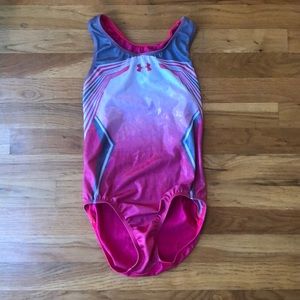 Adult Small Pink and Grey Underarmour Leotard